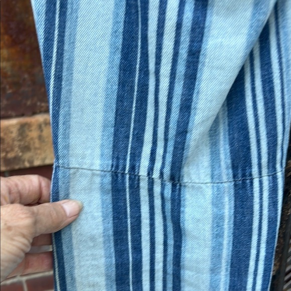 FP Striped Blue and White Flared Jeans (Very 70’s) - Picture 7 of 8